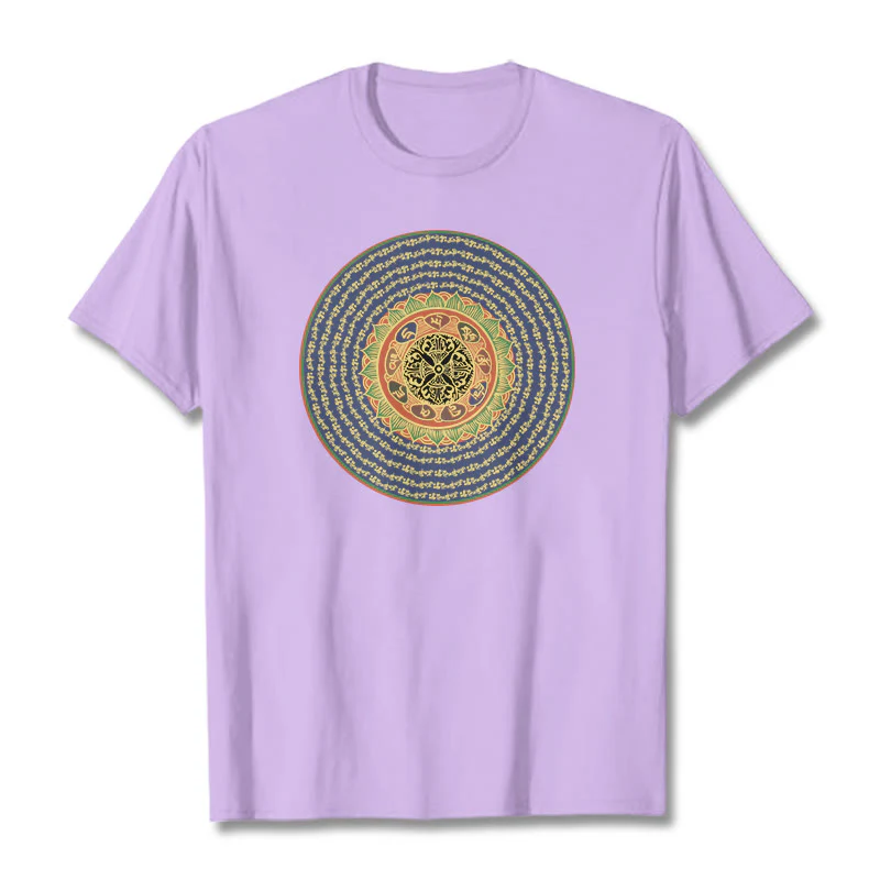 Buddha Stones 108 Om Mani Padme Hum Mantra Sanskryt Tee - Image 19