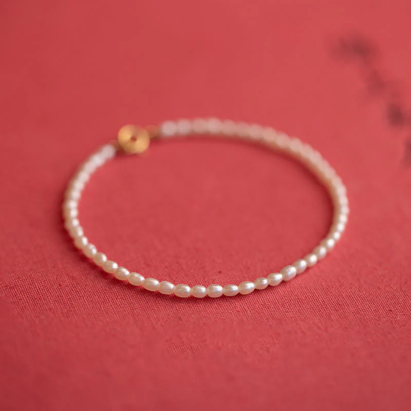 Buddha Stones 2 mm Naturalne Perły Ultracienkie Koraliki 14k Złota Miedź Bransoletka Mądrości - Image 16