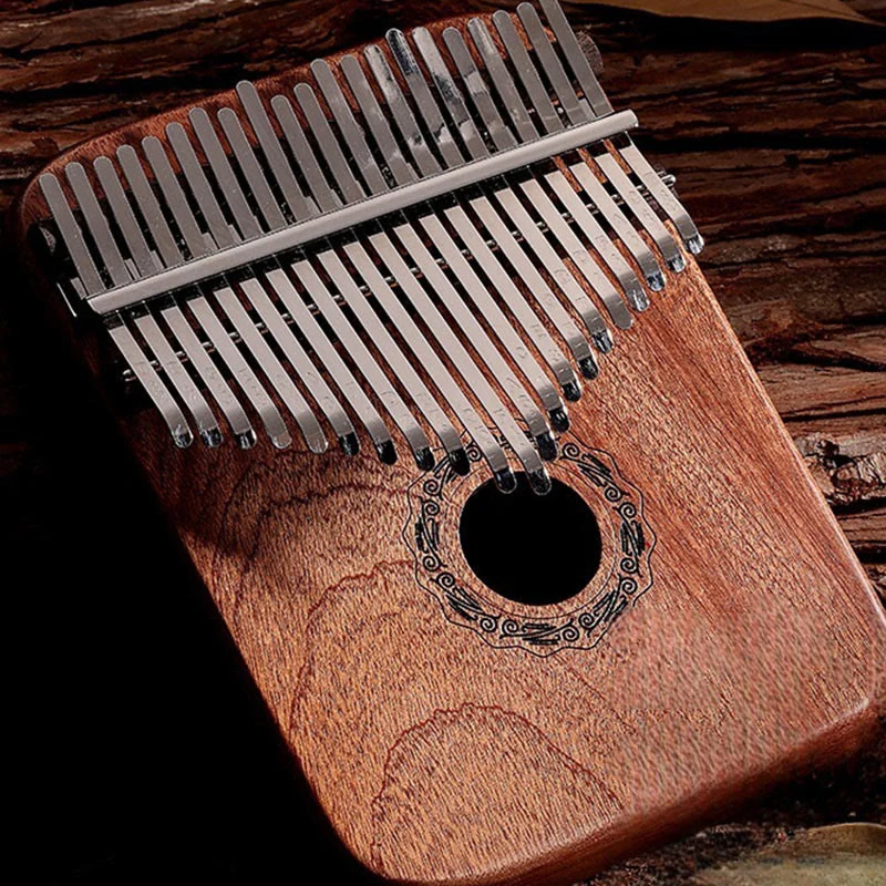 Buddha Stones 21 klawiszy Kalimba Thumb Piano żółte drewno sandałowe przenośne pianino na palce - Image 2