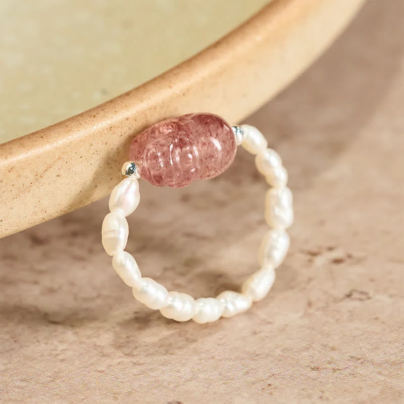 Buddha Stones 3 mm Mini koraliki z naturalnego kamienia księżycowego, turmalinu, granatu i perły, kwarcu truskawkowego, elastyczny pierścień leczniczy PiXiu - Image 22