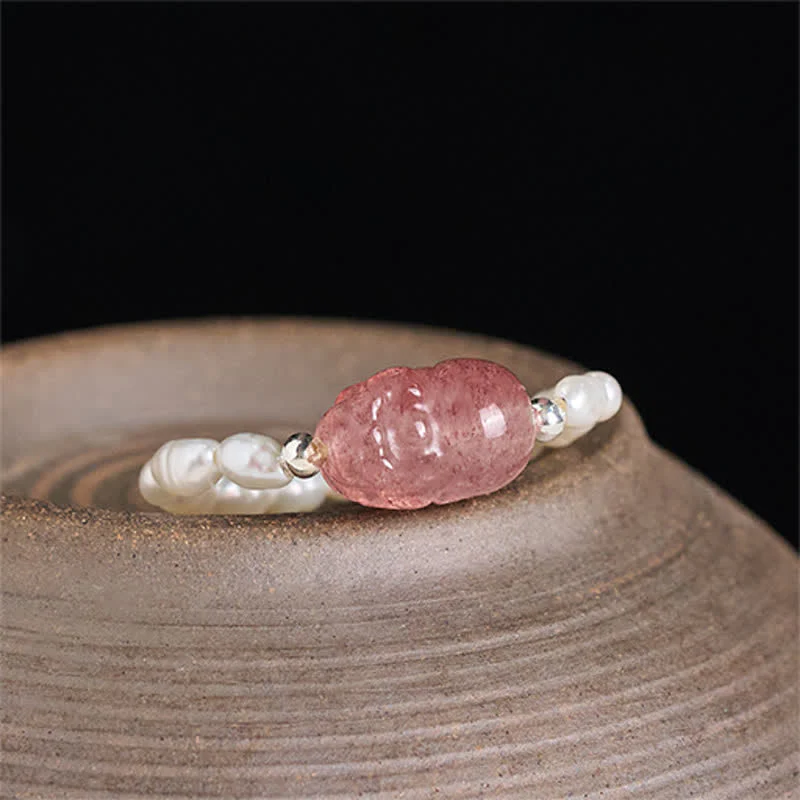 Buddha Stones 3 mm Mini koraliki z naturalnego kamienia księżycowego, turmalinu, granatu i perły, kwarcu truskawkowego, elastyczny pierścień leczniczy PiXiu - Image 23
