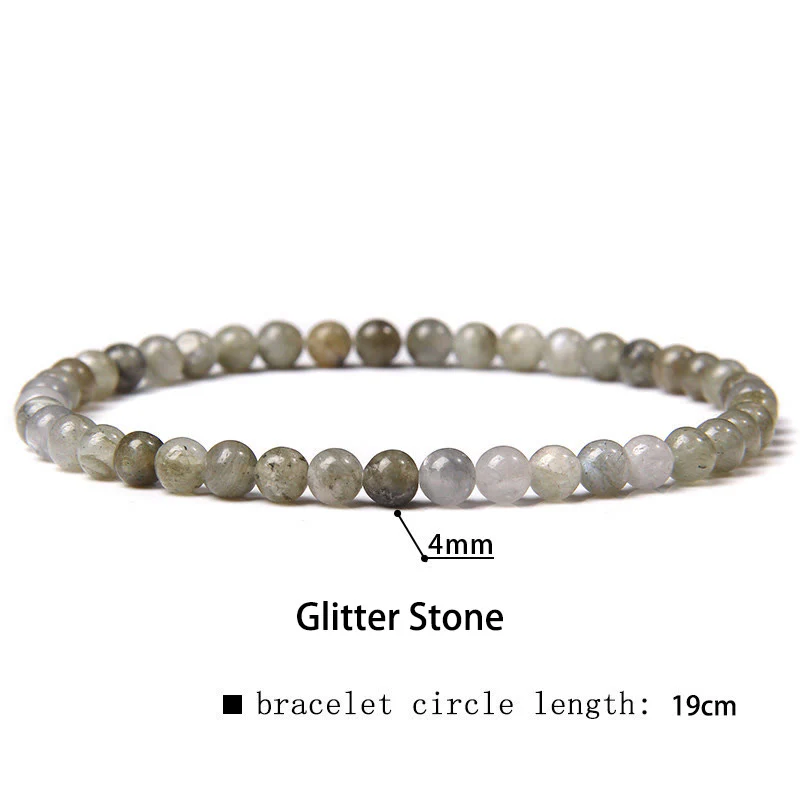 Buddha Stones 4mm Różnorodne Kamienne Kryształowe Mini Koraliki Bransoletka Uzdrawiająca - Image 26