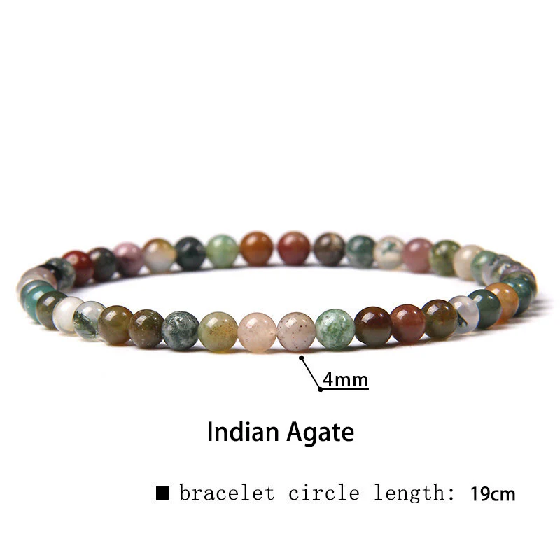 Buddha Stones 4mm Różnorodne Kamienne Kryształowe Mini Koraliki Bransoletka Uzdrawiająca - Image 31