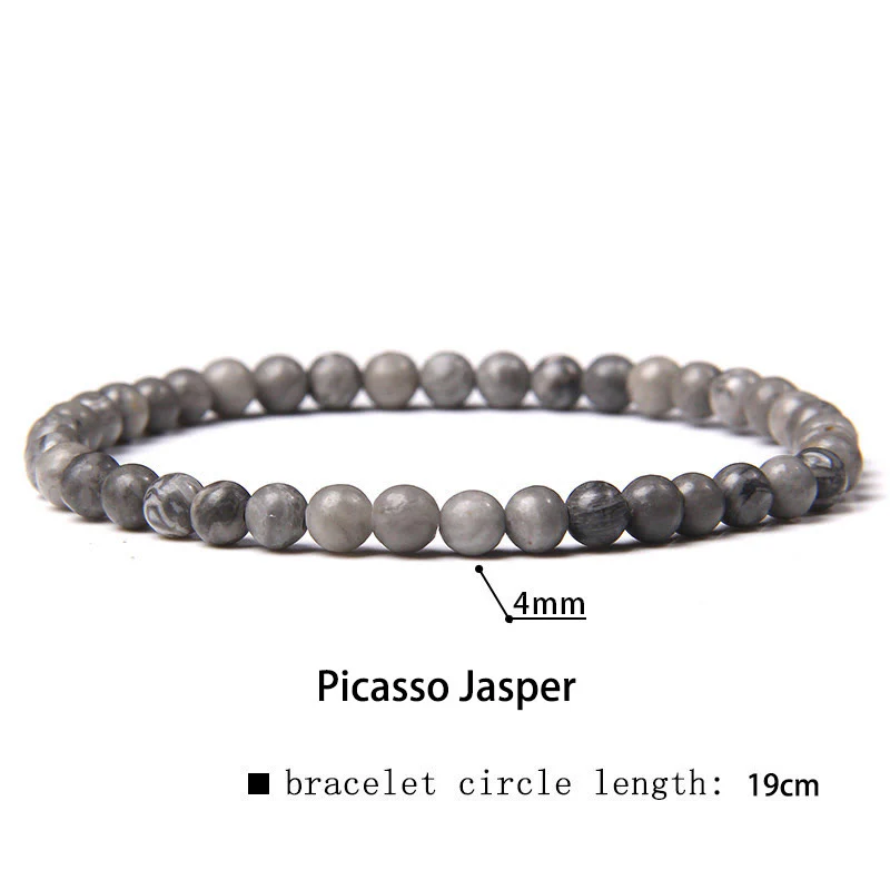 Buddha Stones 4mm Różnorodne Kamienne Kryształowe Mini Koraliki Bransoletka Uzdrawiająca - Image 34