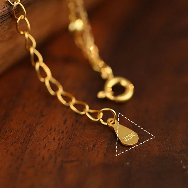 Buddha Stones 925 Srebro Sterling Cyrkon Mały Pieprz Charm Ochrona Anklet - Image 8