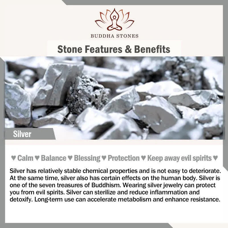 Buddha Stones 925 Srebro Sterling Cyrkon Perła Bambus Liście Ochrona Drop - Image 10
