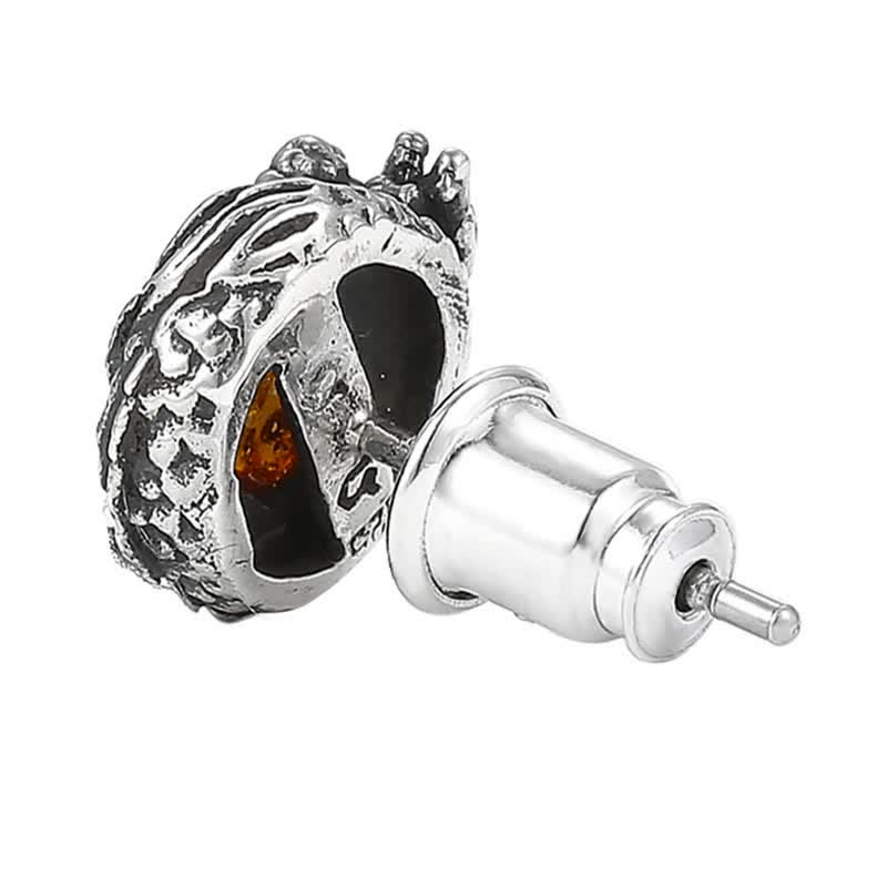 Buddha Stones 925 Srebro Sterling Naturalny Bursztyn Smok Sukces Ochrona - Image 9