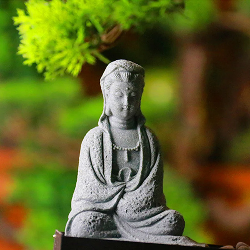 Buddha Stones Avalokitesvara Statuetka Błogosławieństwo Dekoracja Domu - Image 10