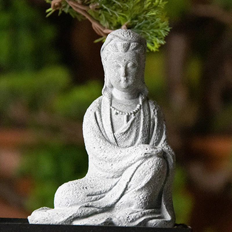 Buddha Stones Avalokitesvara Statuetka Błogosławieństwo Dekoracja Domu - Image 13