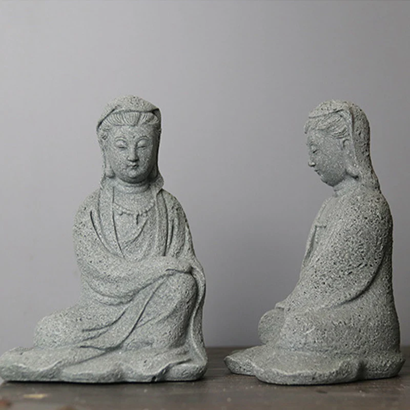 Buddha Stones Avalokitesvara Statuetka Błogosławieństwo Dekoracja Domu - Image 14