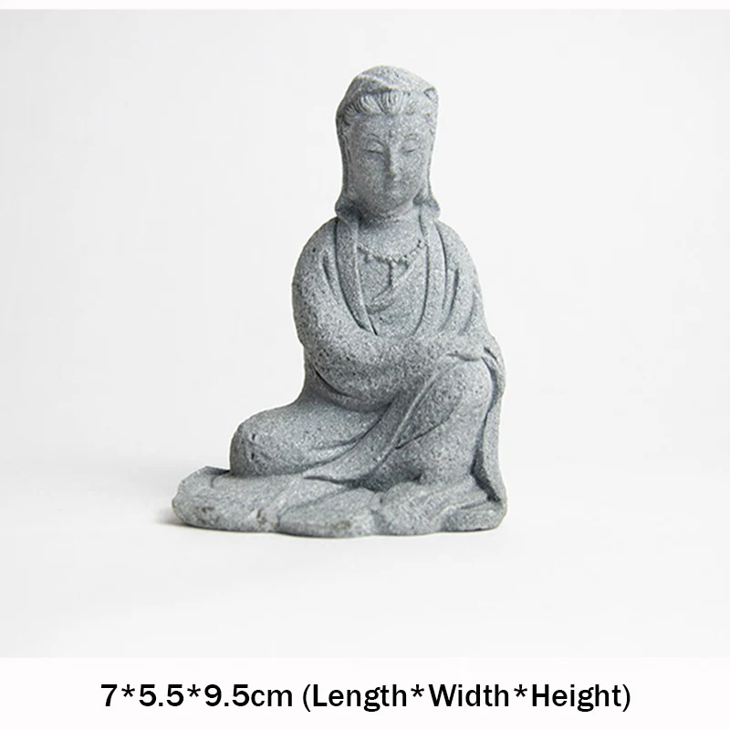 Buddha Stones Avalokitesvara Statuetka Błogosławieństwo Dekoracja Domu - Image 6