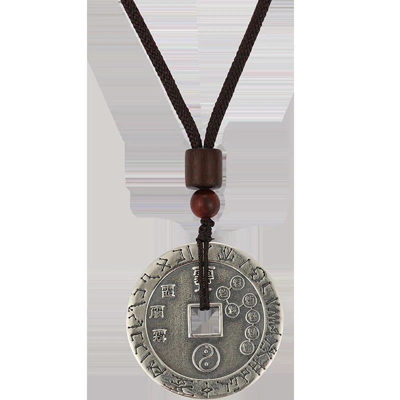 Buddha Stones Bagua Yin Yang Miedziana Moneta Gwiazda Równowaga Energia Naszyjnik Wisiorek - Image 13