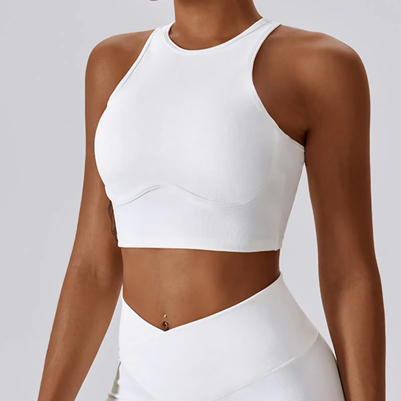 Buddha Stones Bez Rękawów Crop Tank Top Rozkloszowane Spodnie Sport Fitness Joga - Image 3