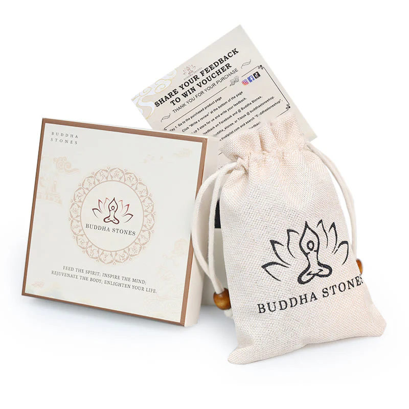 Buddha Stones Biały Jadeit Bodhi Lotus Mala Harmony Naszyjnik Bransoletka - Image 10