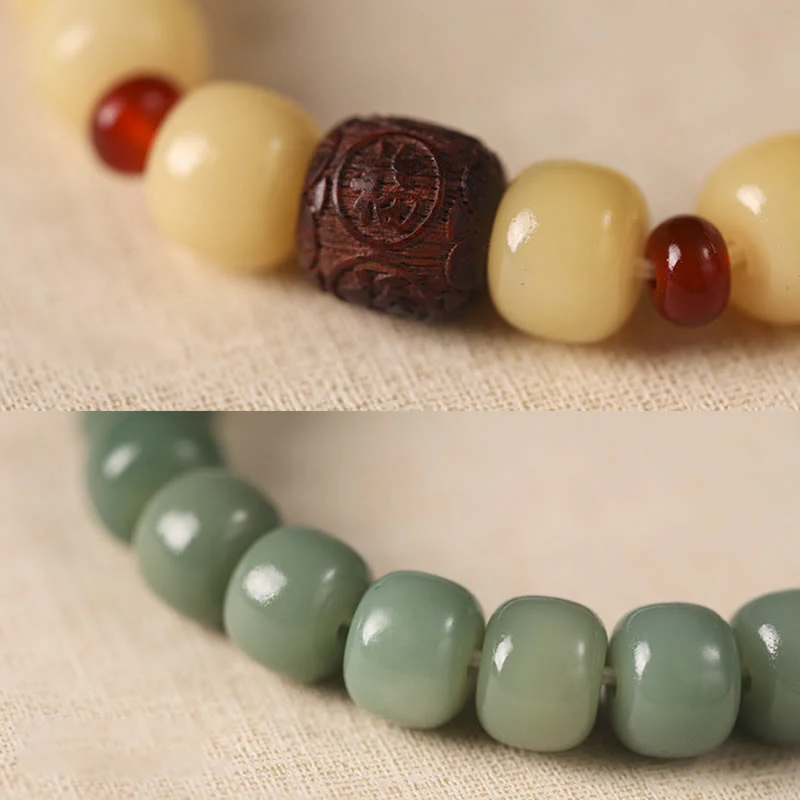 Buddha Stones Bodhi Nasiona Pomyślna Chmura Fu Charakter Koralik Bransoletka Pokoju - Image 12