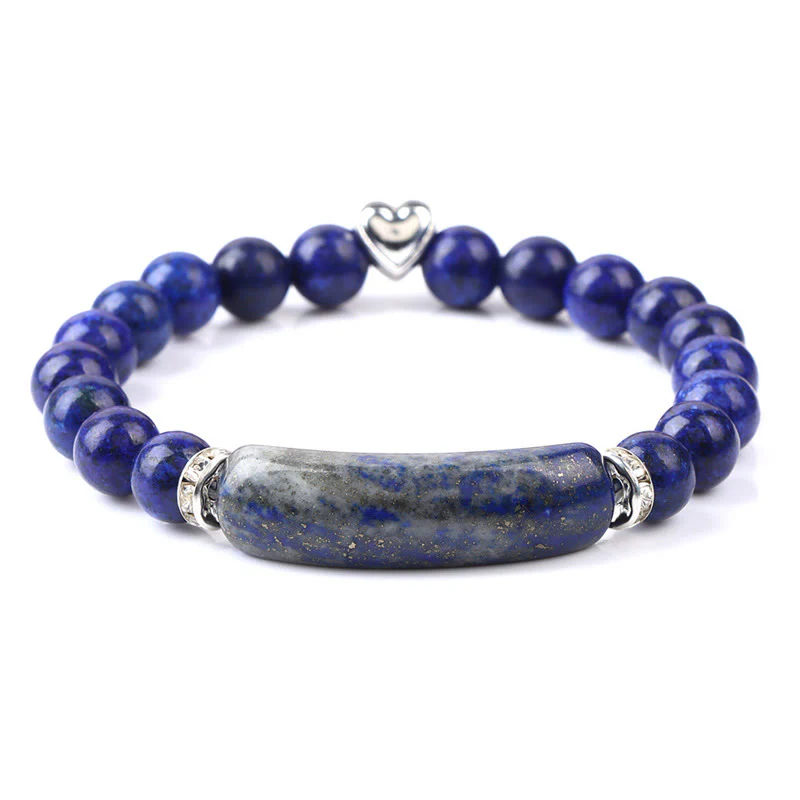 Buddha Stones Bransoletka lecznicza z ametystu, tygrysiego oka, lapis lazuli, zielonego awenturynu, rodonitu i dalmatyńskiego jaspisu - Image 9