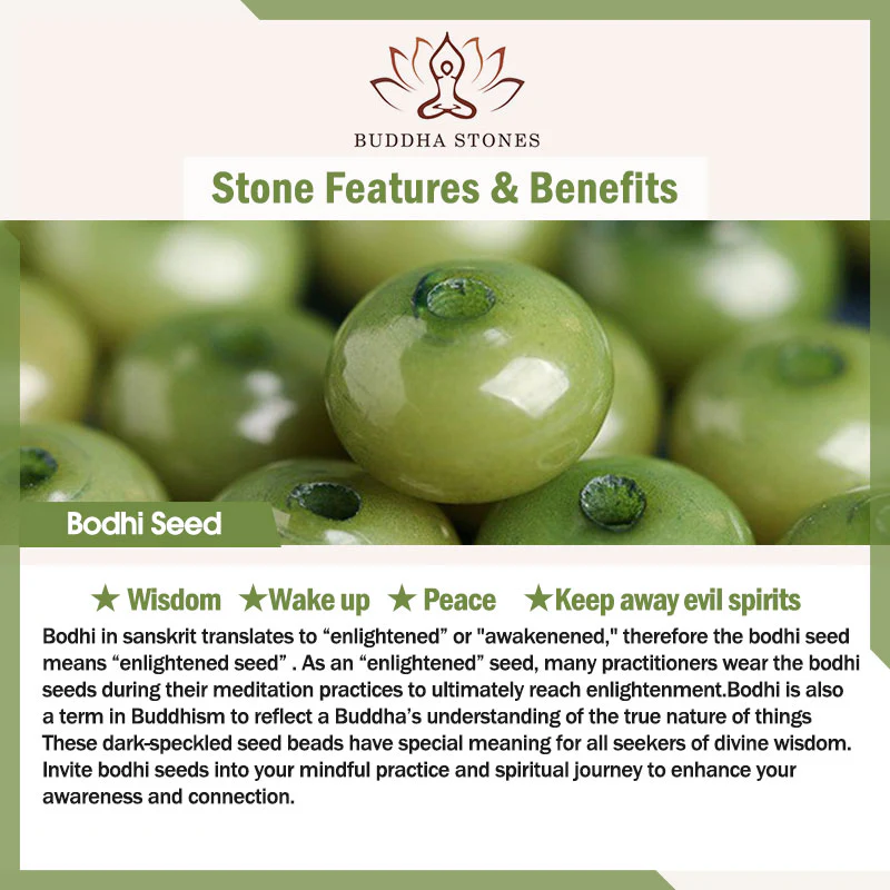 Buddha Stones Bransoletka Lotus Cyan Bodhi Seed Sukces - Image 5