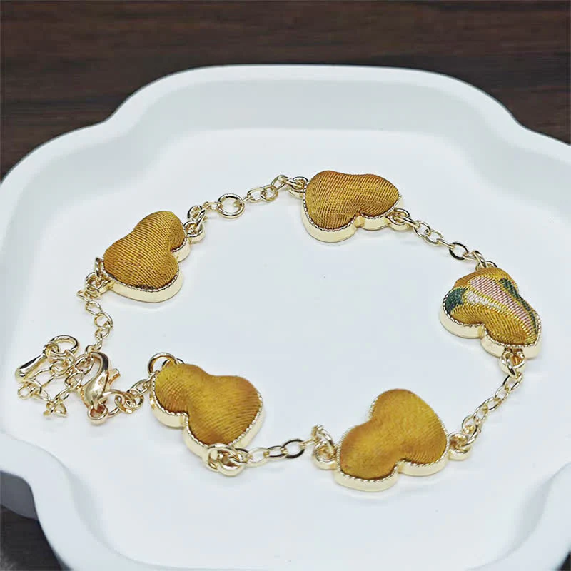 Buddha Stones Bransoletka vintage z chińskiej tykwy z brokatem Song Water Ripples Good Fortune - Image 11