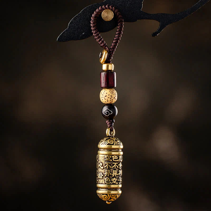 Buddha Stones Brelok miedziany Heart Sutra