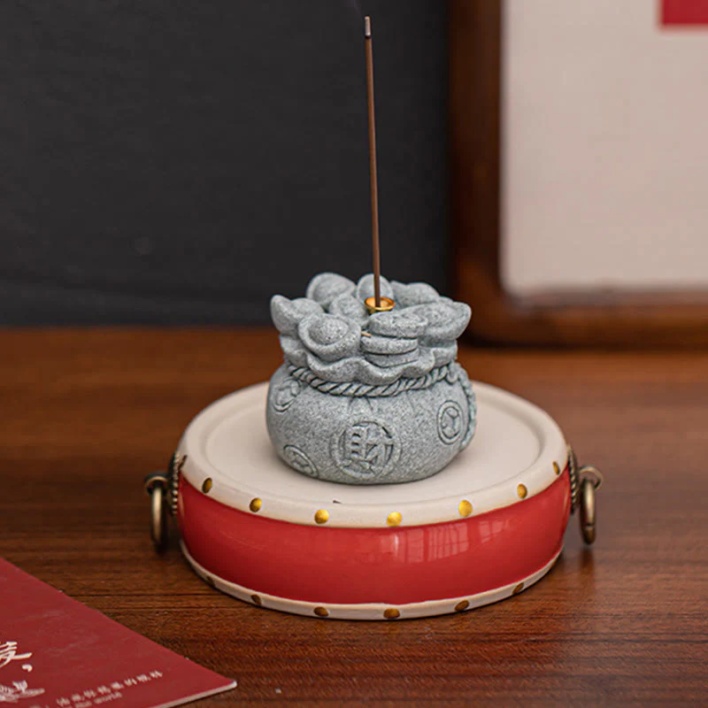 Buddha Stones Chińskie Znaki Fu Ingots Uzdrawiający Kadzielnica Dekoracja Biurka - Image 18