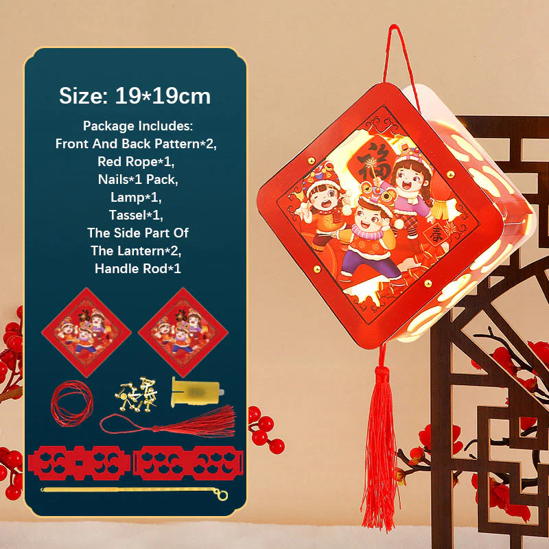 Buddha Stones DIY Powodzenia Uroczy Królik Papierowy Lampion Lampion Dekoracja Latarni Festiwalu Środka Jesieni - Image 13