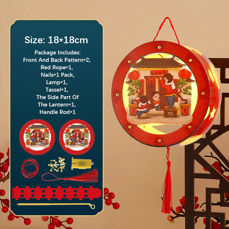 Buddha Stones DIY Powodzenia Uroczy Królik Papierowy Lampion Lampion Dekoracja Latarni Festiwalu Środka Jesieni - Image 15