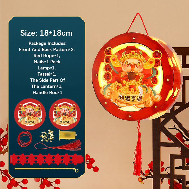 Buddha Stones DIY Powodzenia Uroczy Królik Papierowy Lampion Lampion Dekoracja Latarni Festiwalu Środka Jesieni - Image 17