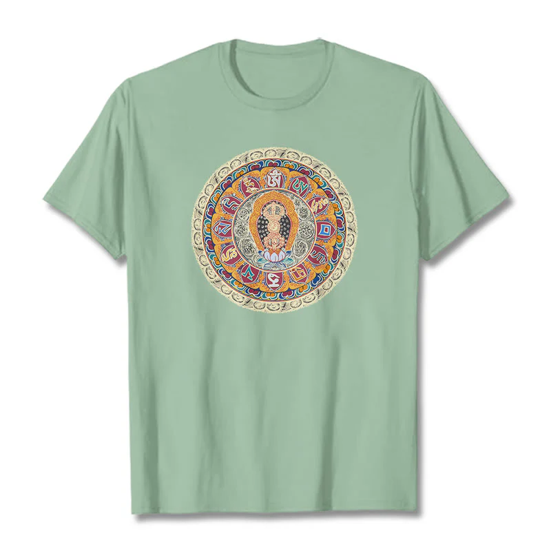Buddha Stones Dorje Vajra Mandala Budda Bawełniana koszulka T-shirt - Image 13