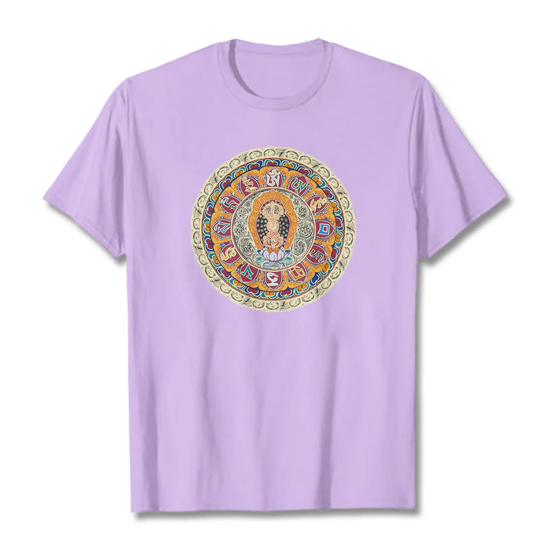 Buddha Stones Dorje Vajra Mandala Budda Bawełniana koszulka T-shirt - Image 15