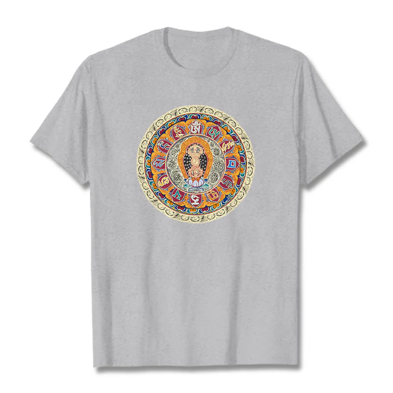 Buddha Stones Dorje Vajra Mandala Budda Bawełniana koszulka T-shirt - Image 17