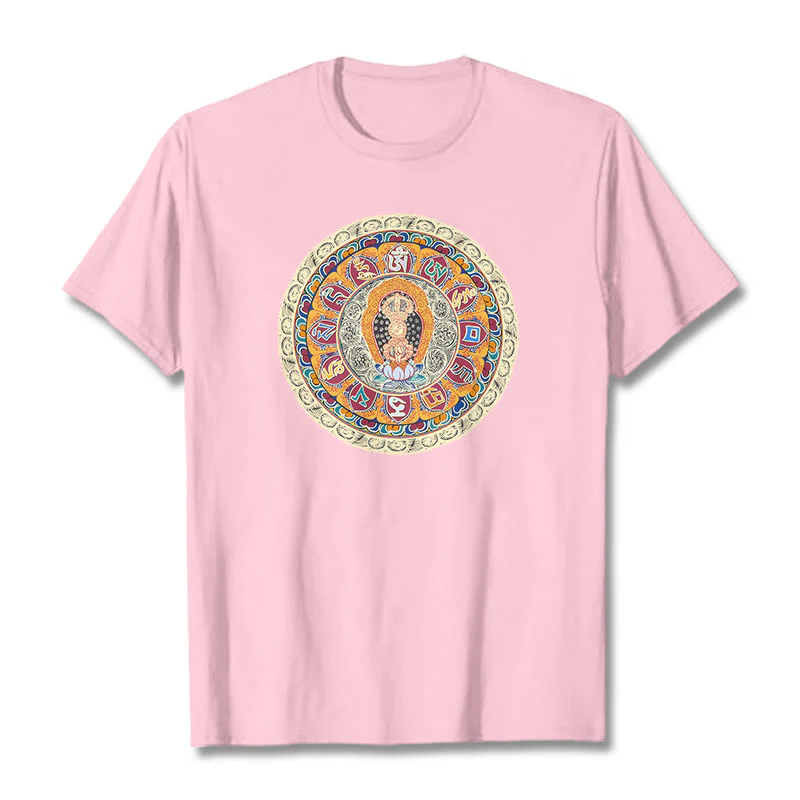 Buddha Stones Dorje Vajra Mandala Budda Bawełniana koszulka T-shirt - Image 18