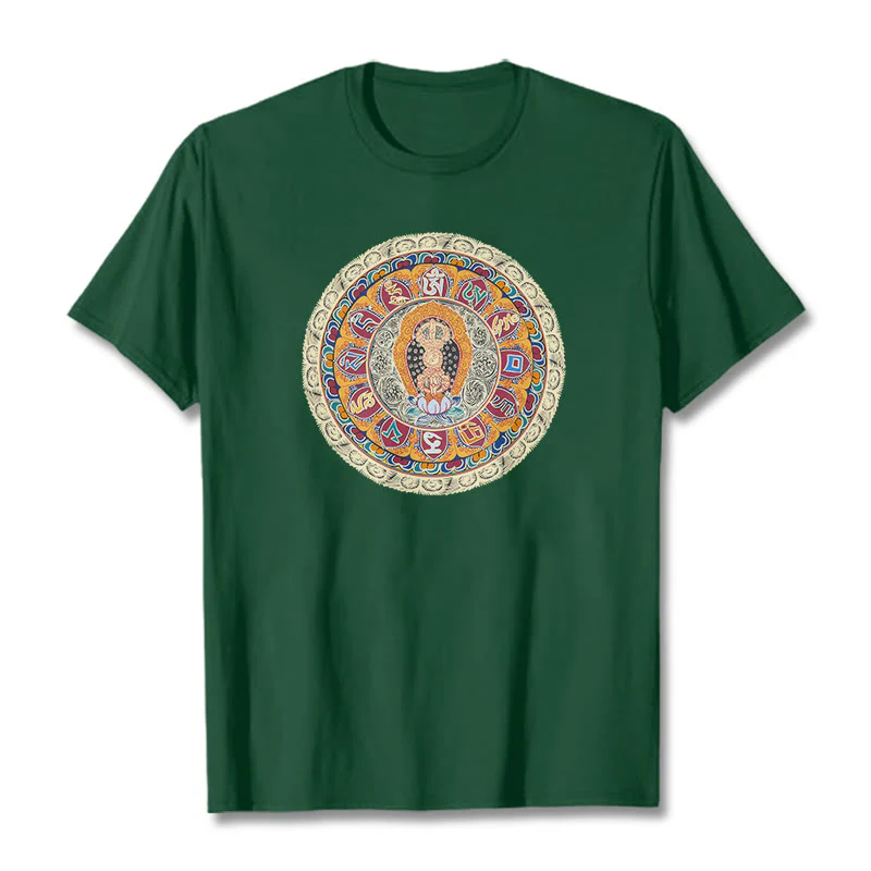 Buddha Stones Dorje Vajra Mandala Budda Bawełniana koszulka T-shirt - Image 7