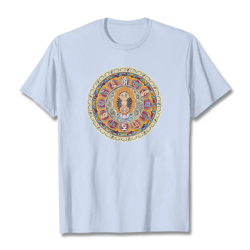 Buddha Stones Dorje Vajra Mandala Budda Bawełniana koszulka T-shirt - Image 9