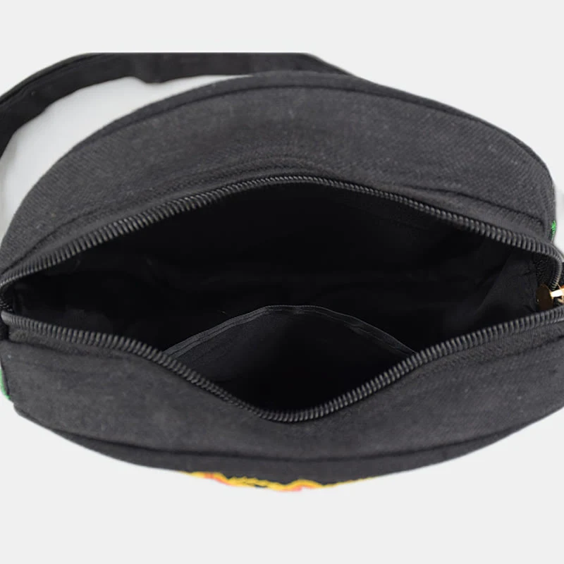 Buddha Stones Drzewo Pieniędzy Galsang Inula Kwiat Piwonia Róża Paw Dwustronny Haft Płótno Torebka Na Zakupy Torebka Torebka Crossbody - Image 13