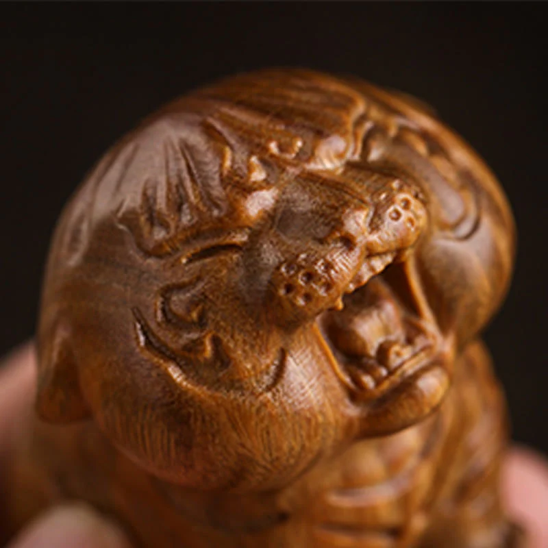 Buddha Stones Drzewo Sandałowe Słodkie Tygrysy Zwierzęta Pozytywna Dekoracja - Image 11