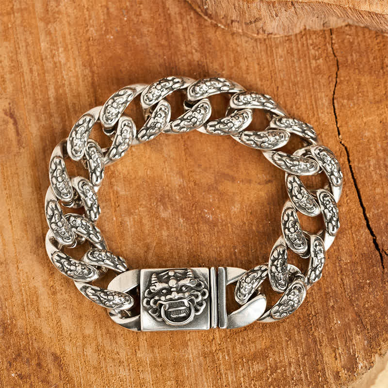Buddha Stones Dwukolorowa miedziana bransoletka Pi Xiu, symbol pomyślności - Image 3
