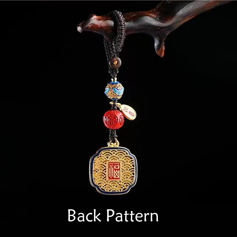 Buddha Stones Fu Charakter Błogosławieństwo Ruyi Charm Brelok - Image 4