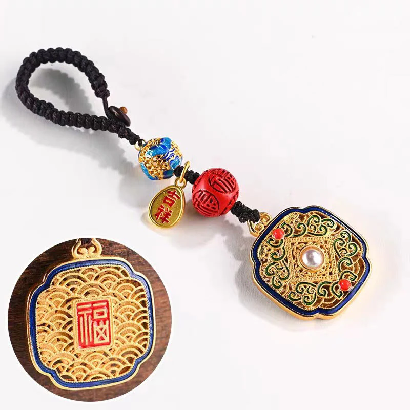 Buddha Stones Fu Charakter Błogosławieństwo Ruyi Charm Brelok - Image 5
