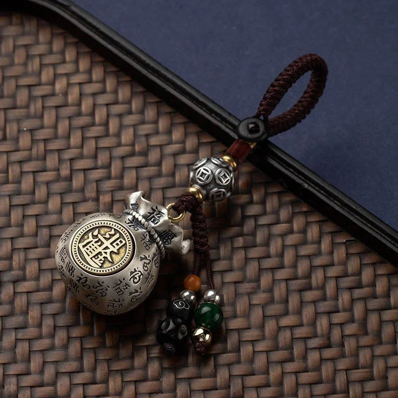 Buddha Stones Fu Charakter Worek Pieniędzy Zarabianie Pieniędzy Każdego Dnia Brelok Fortuny - Image 11
