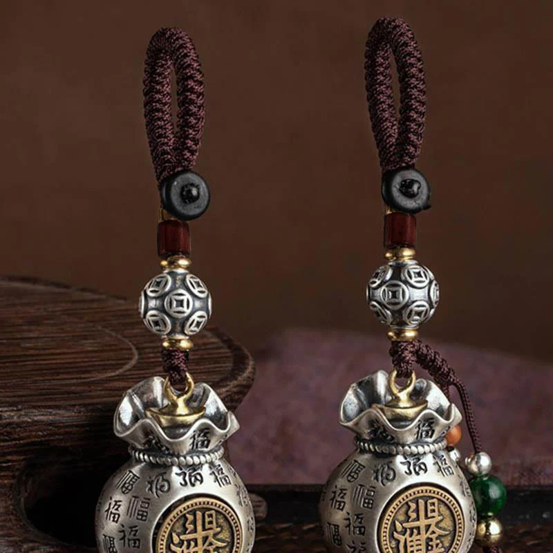 Buddha Stones Fu Charakter Worek Pieniędzy Zarabianie Pieniędzy Każdego Dnia Brelok Fortuny - Image 18