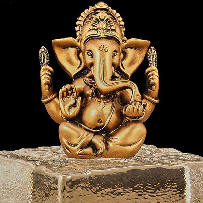 Buddha Stones Ganesh Ganpati Statua Słonia Transformacja Dekoracja Żywicy Domowej - Image 11