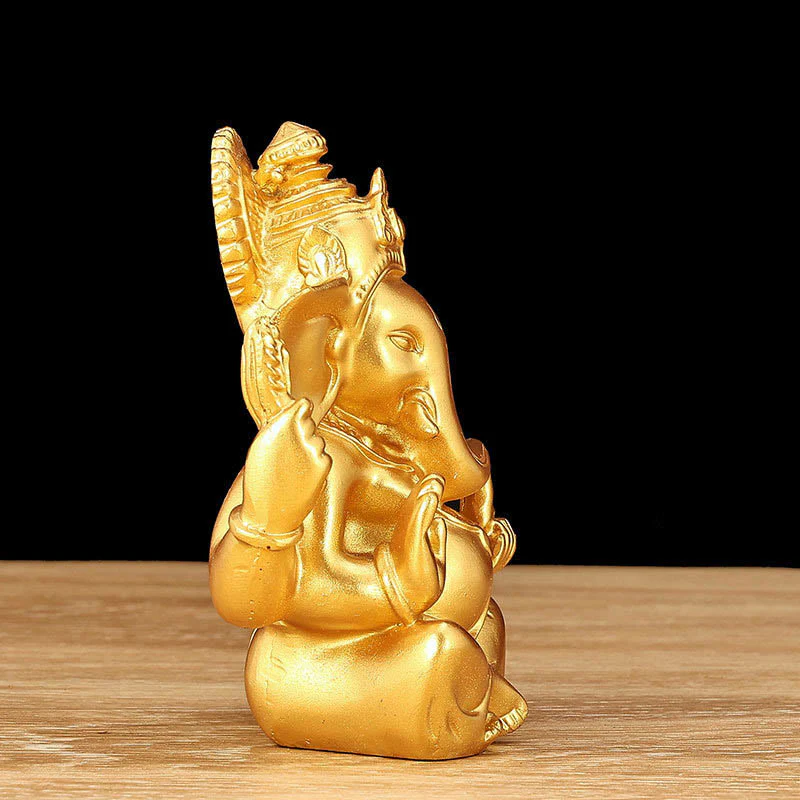 Buddha Stones Ganesh Ganpati Statua Słonia Transformacja Dekoracja Żywicy Domowej - Image 4