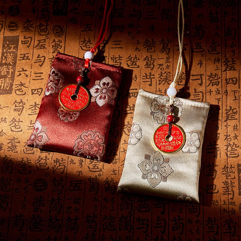 Buddha Stones Górskie Wydaj Pieniądze Haft Żakardowy Saszetka Błogosławieństwo Wisząca Dekoracja