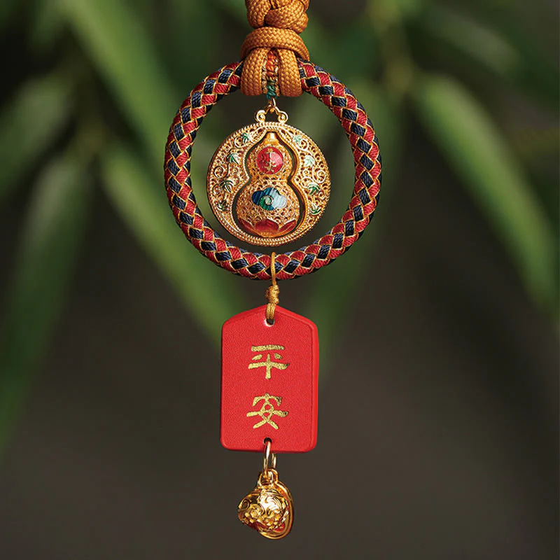 Buddha Stones Gourd Fu Charakter Bezpieczny I Dobrze Fortune Samochód Wiszący Dekoracja - Image 2