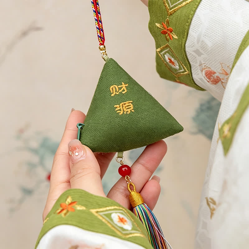 Buddha Stones Haftowany trójkątny skorpion Zongzi, uroczy zwierzęcy wystrój - Image 2
