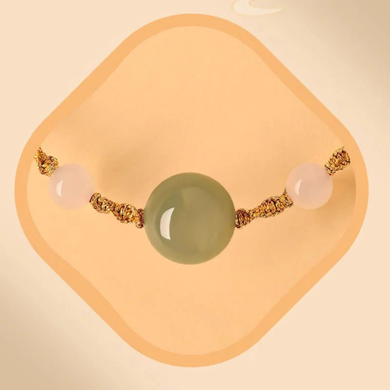 Buddha Stones Hetian Jade Czarny Onyks Czerwony Agat Koraliki Bransoletka Szczęścia Pleciona - Image 14