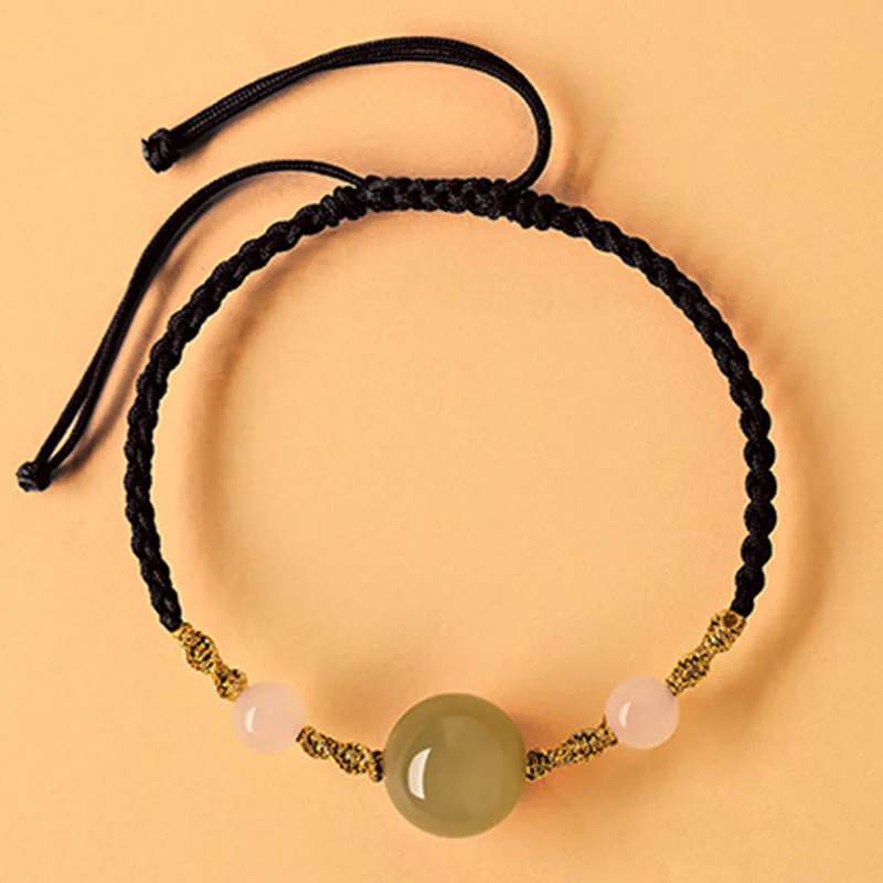 Buddha Stones Hetian Jade Czarny Onyks Czerwony Agat Koraliki Bransoletka Szczęścia Pleciona - Image 19