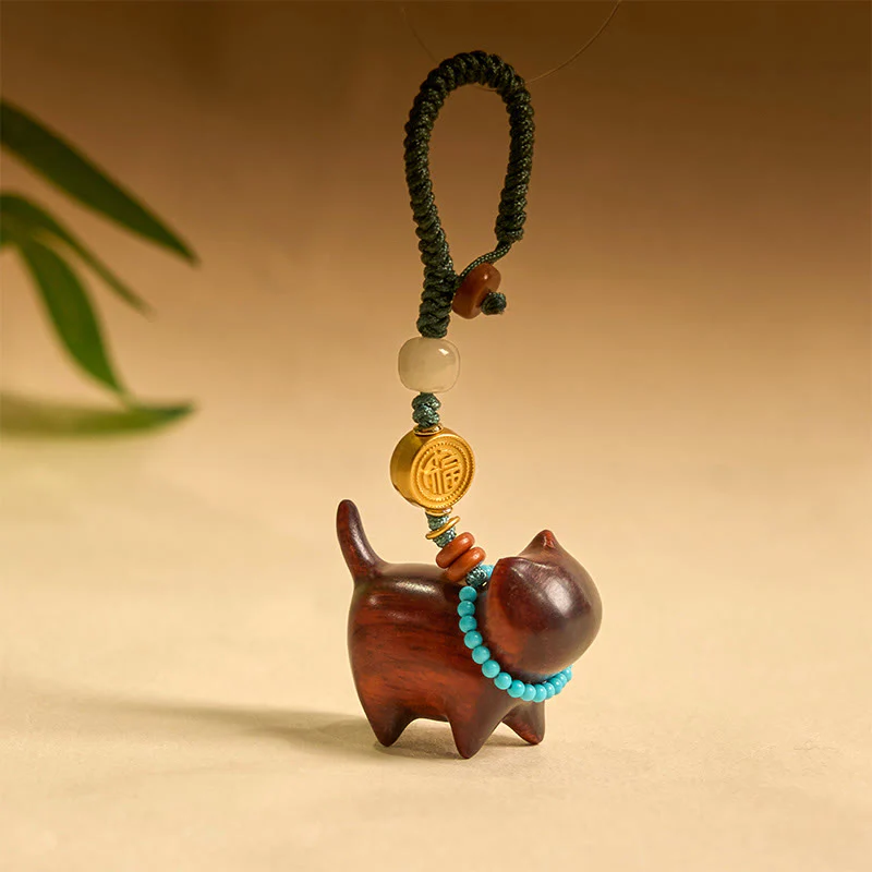 Buddha Stones Hetian Jade Naturalne Drzewo Sandałowe Czerwone Drzewo Sandałowe Zielone Drzewo Sandałowe Fu Charakter Obfitości Brelok - Image 10