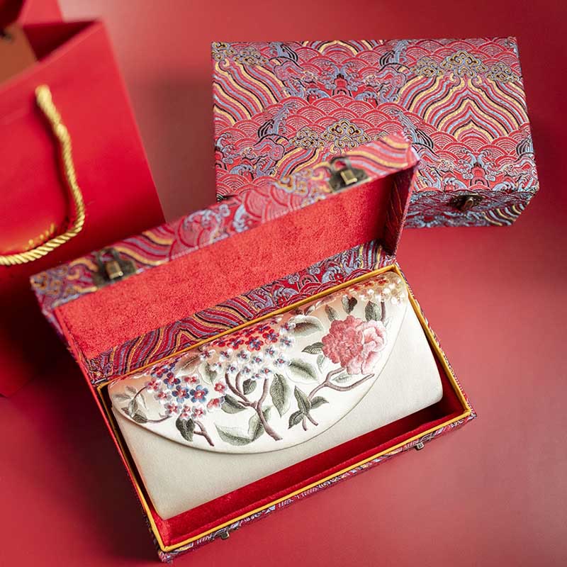 Buddha Stones Hortensja Su Haft Ślub Zakupy Portfel Torebka Torebka Crossbody - Image 13