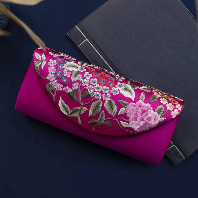 Buddha Stones Hortensja Su Haft Ślub Zakupy Portfel Torebka Torebka Crossbody - Image 15